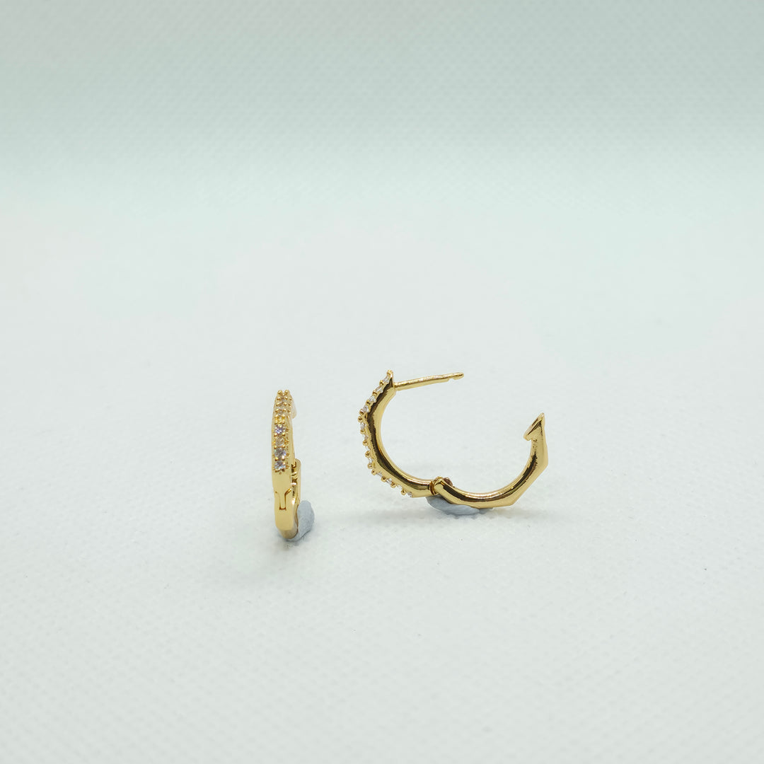 Chunky hoop earrings
