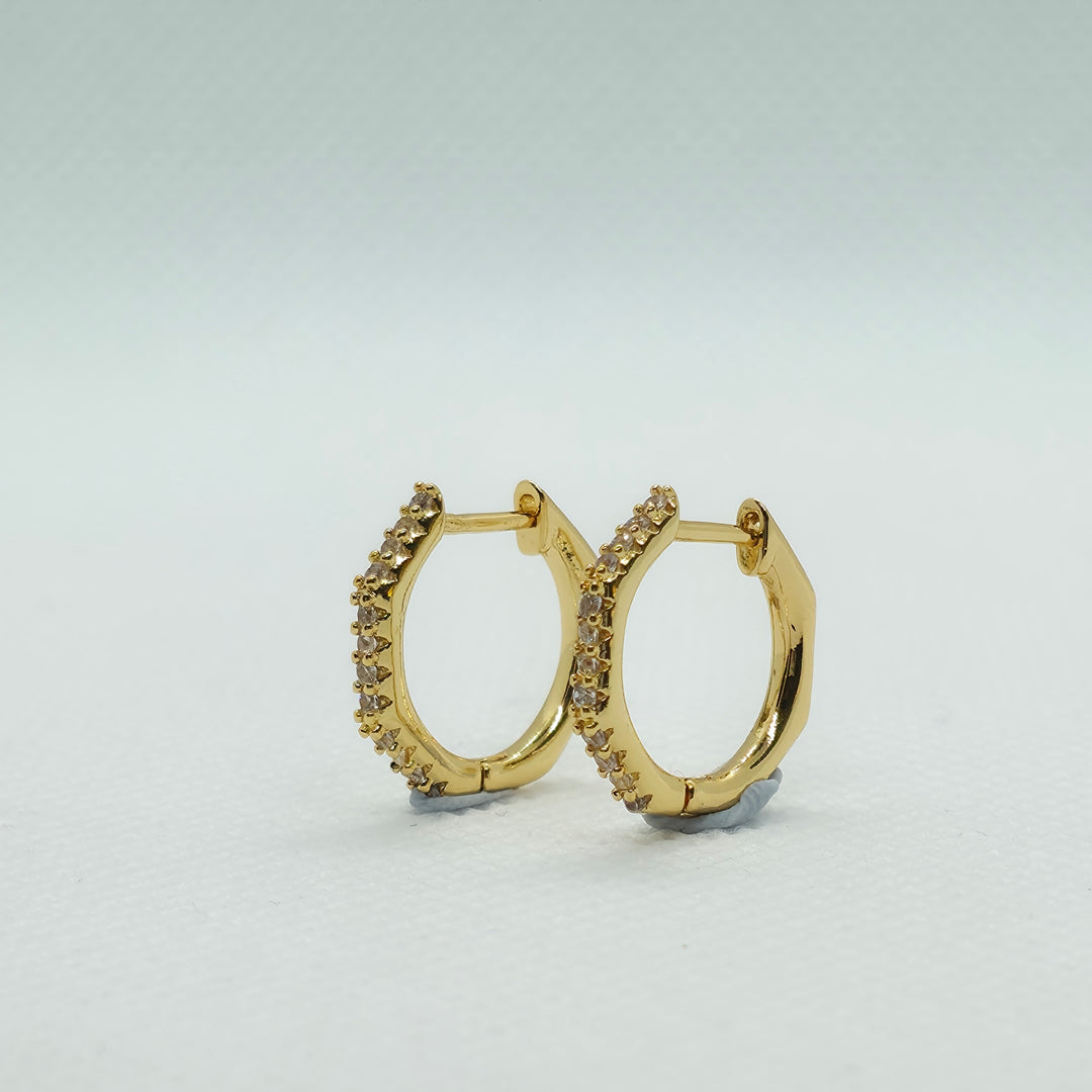 Chunky hoop earrings