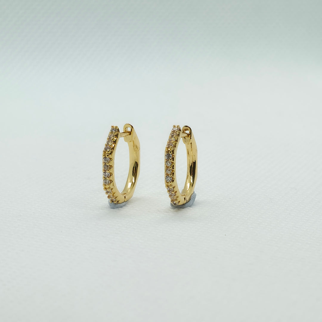 Chunky hoop earrings