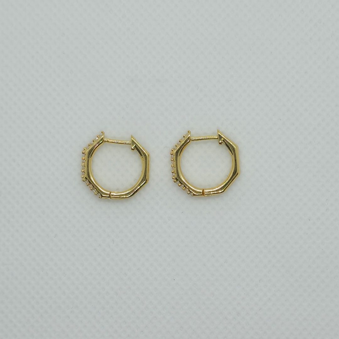 Chunky hoop earrings