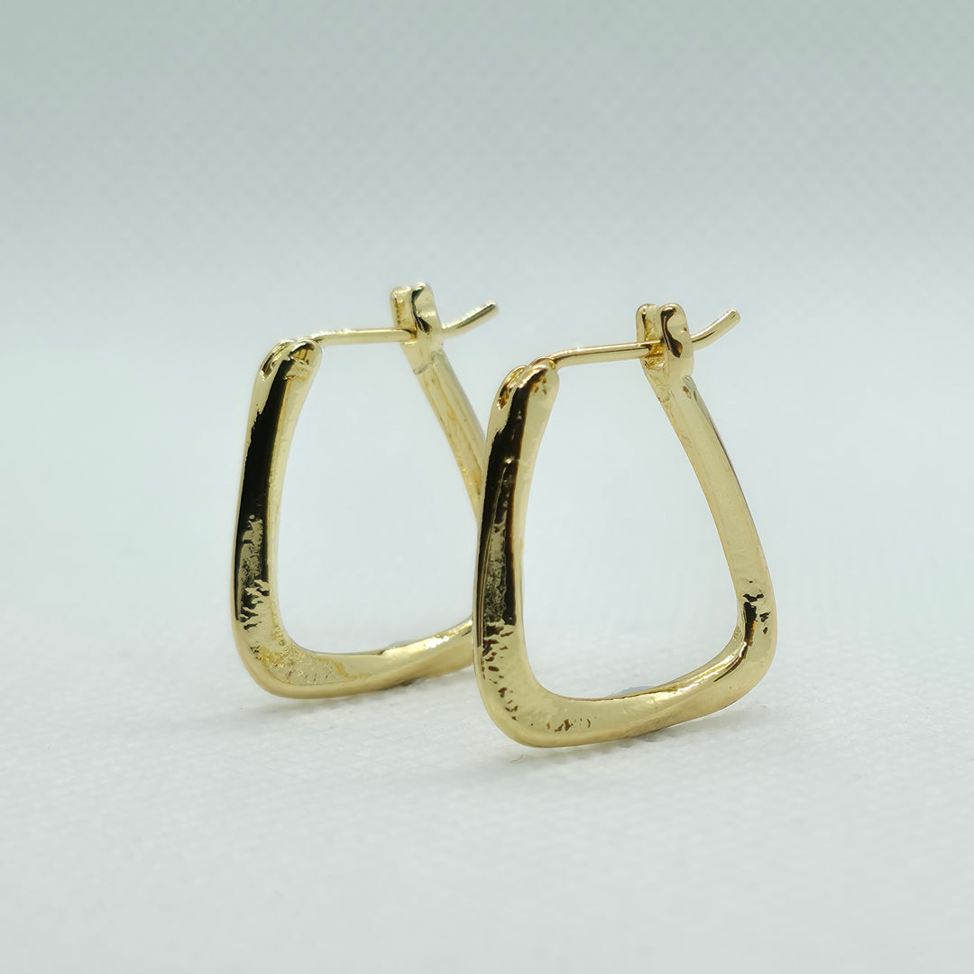 Small Huggie hoop earrings Hypoallergenic Stainless Steel Gold Plated