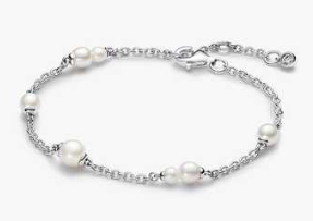  Cultured Pearl Chain Bracelet – Timeless Elegance