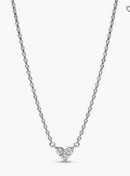 Heart-Shaped Sparkling Trio Necklace – Inspired by Everlasting Love