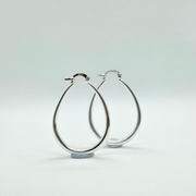 Trendy Sterling Silver Hoop Earrings – Classic Style for Women