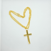 Gold Cross Necklace Sterling Silver Dainty Cross Pendant