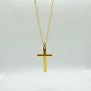 Gold Cross Necklace Sterling Silver Dainty Cross Pendant