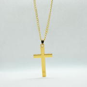 Gold Cross Necklace Sterling Silver Dainty Cross Pendant