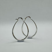 Trendy Sterling Silver Hoop Earrings – Classic Style for Women