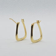 Small Huggie hoop earrings Hypoallergenic Stainless Steel Gold Plated