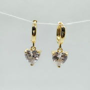 Gold Drop Hoops - Minimalist Earrings - Tiny Huggie Earrings - Simple Earrings - Everyday Earring