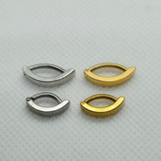 Gold ASTM F136 Titanium 14g Reverse Belly Button Ring – Durable & Stylish Piercing Jewelry