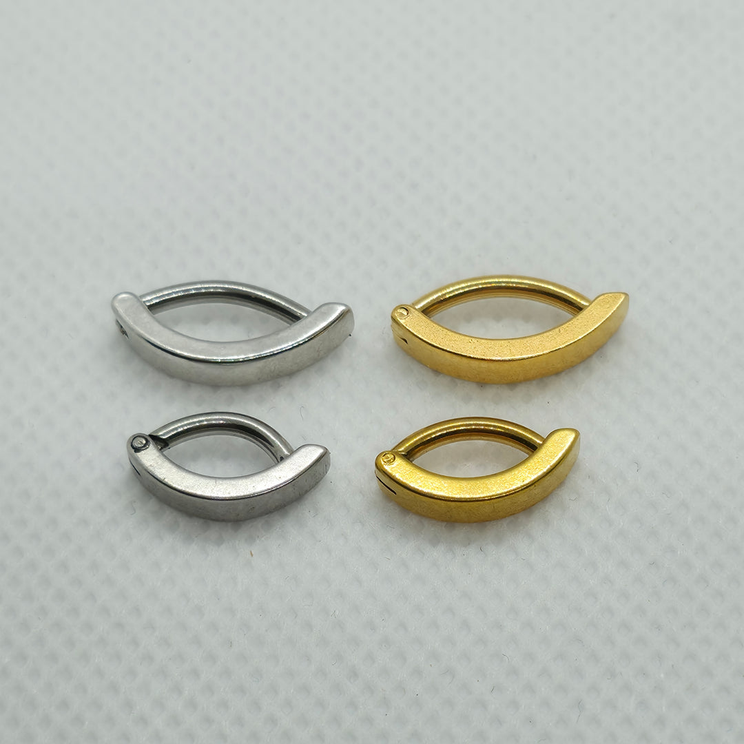 Gold ASTM F136 Titanium 14g Reverse Belly Button Ring – Durable &amp; Stylish Piercing Jewelry