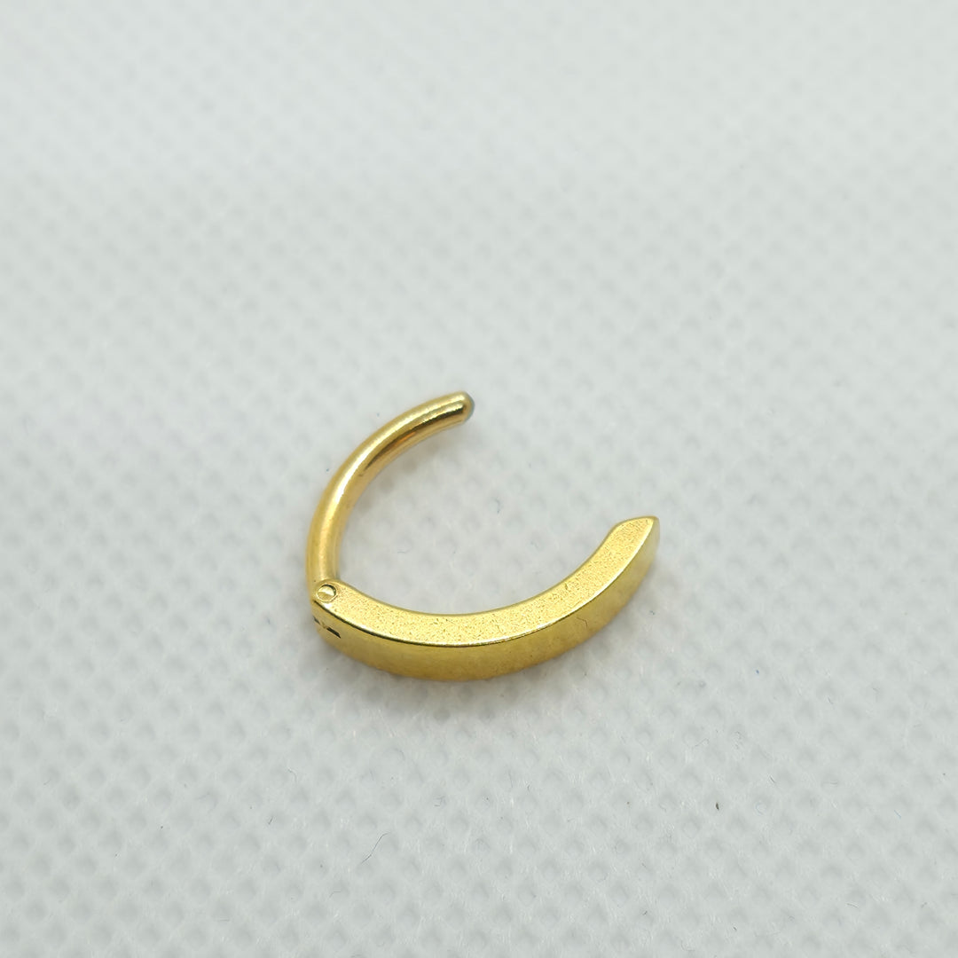 Gold Hinged Clicker Belly Button Ring – 14G (1.6mm) Stainless Steel | Best Gift for Her