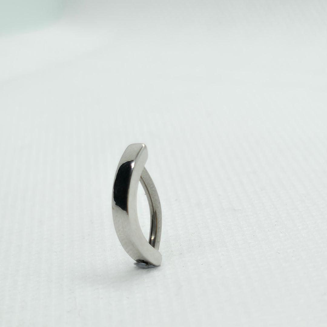 Silver Hinged Clicker Belly Button Ring – 14G (1.6mm) Stainless Steel | Best Gift for Her