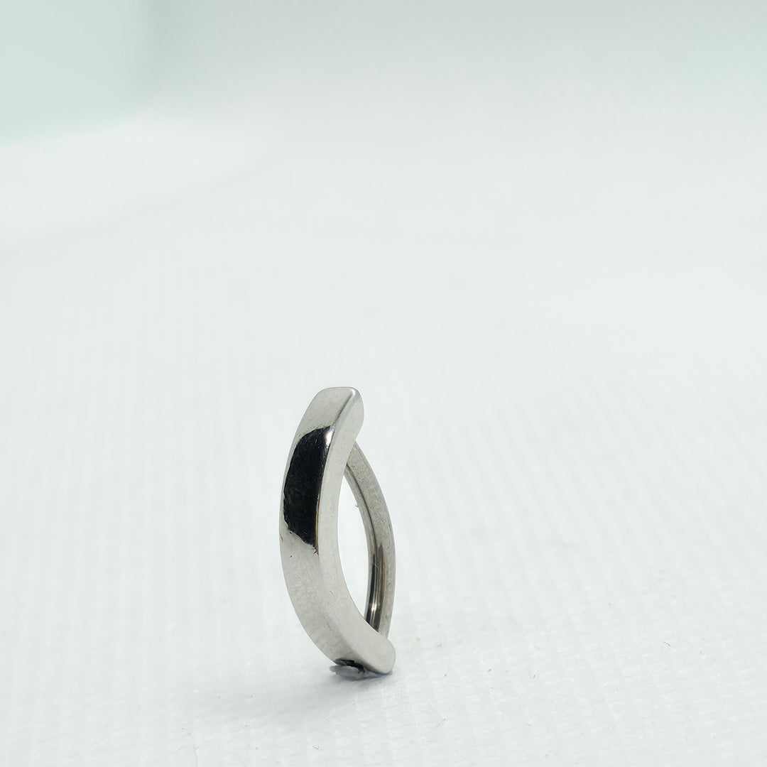 Silver Hinged Clicker Belly Button Ring – 14G (1.6mm) Stainless Steel | Best Gift for Her