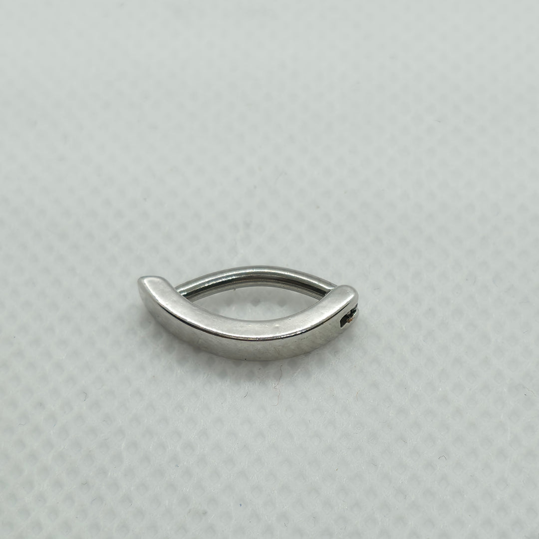 Silver Hinged Clicker Belly Button Ring – 14G (1.6mm) Stainless Steel | Best Gift for Her