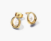 Organic Pearl Drop Earrings