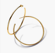 Open 65mm Hoop Earrings – 14k Gold-Plated