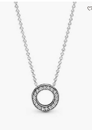 Pandora Signature Circle Pendant Necklace – A Symbol of Forever