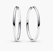 Customizable 40mm Charm Hoop Earrings