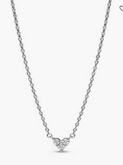 Heart-Shaped Sparkling Trio Necklace – Inspired by Everlasting Love