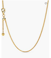 14k Gold-Plated Adjustable Chain Necklace – Effortless Versatility