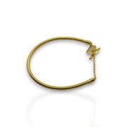Women’s Gold-Plated Snake Chain Charm Bracelet – Elegant & Versatile Jewelry