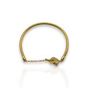 Women’s Gold-Plated Snake Chain Charm Bracelet – Elegant & Versatile Jewelry