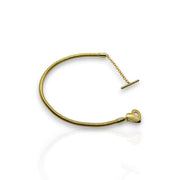 Women’s Gold-Plated Snake Chain Charm Bracelet – Elegant & Versatile Jewelry