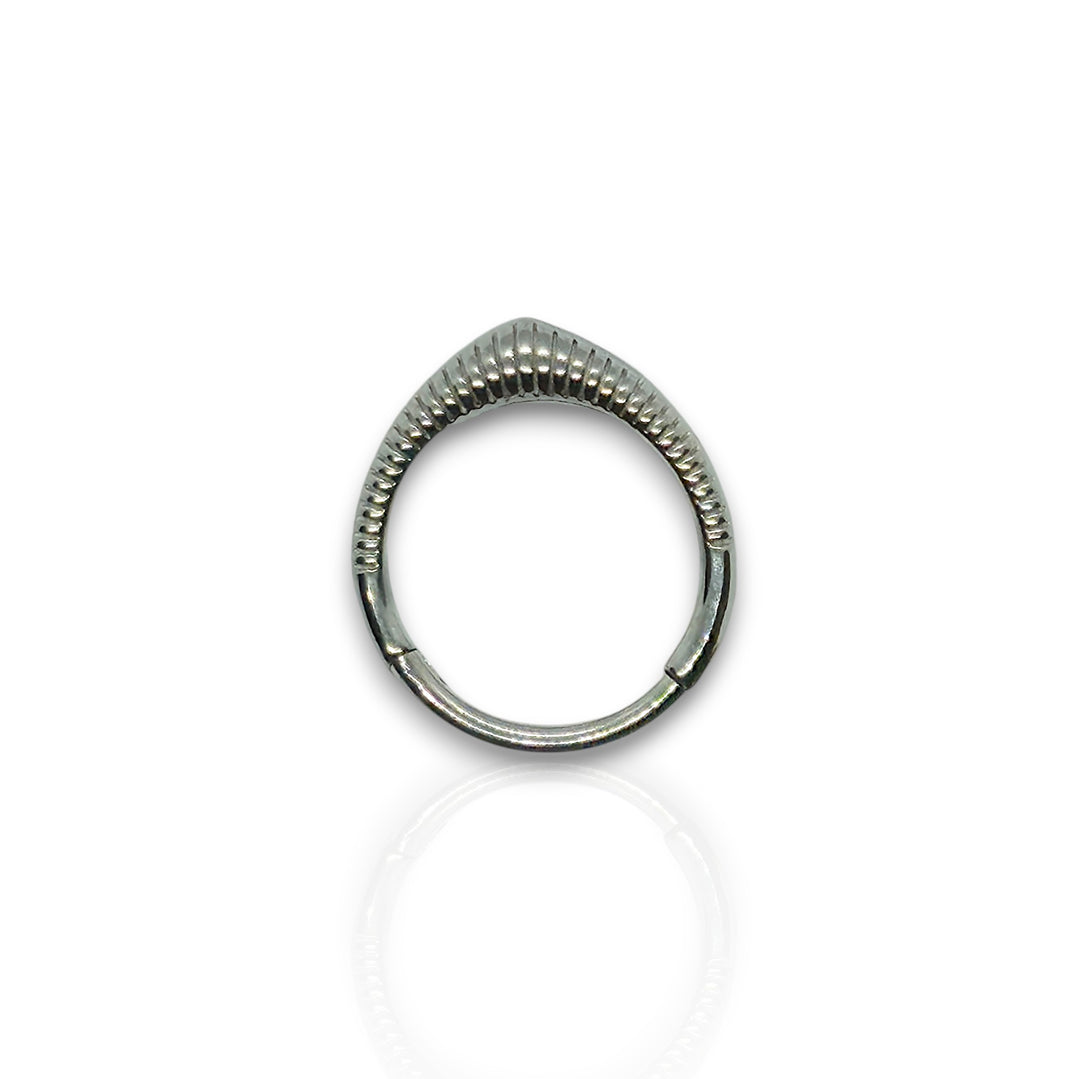 Silver Double Hoop Nose Ring – Versatile Piercing Jewelry