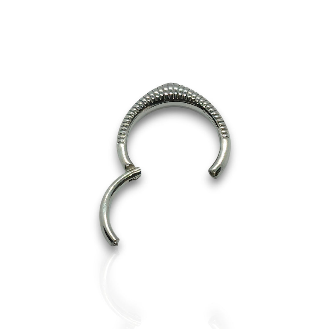 Silver Double Hoop Nose Ring – Versatile Piercing Jewelry
