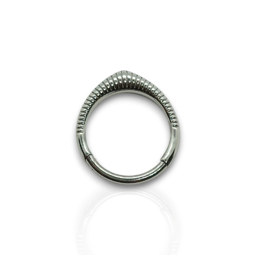 Silver Double Hoop Nose Ring – Versatile Piercing Jewelry