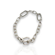 N SL Xiao Zhan Inspired Simple Silver Chain Bracelet – Trendy Unisex Accessory