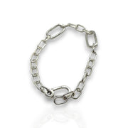 N SL Xiao Zhan Inspired Simple Silver Chain Bracelet – Trendy Unisex Accessory