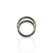 Silver Double Hoop Nose Ring – Versatile Piercing Jewelry