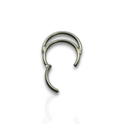 Silver Double Hoop Nose Ring – Versatile Piercing Jewelry