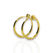 Elegant Retro Chunky Round Hoop Earrings – Statement Jewelry for Women