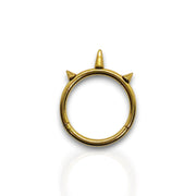 316L Surgical Steel Triple Spikey Hinged Septum Clicker – 16G