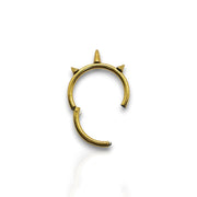 316L Surgical Steel Triple Spikey Hinged Septum Clicker – 16G