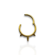 316L Surgical Steel Triple Spikey Hinged Septum Clicker – 16G