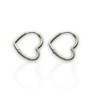 Cute Mini Heart Hoop Earrings – Minimalist Charm for Women