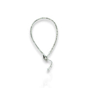 Beautiful Silver-Toned Stone-Studded Anklets – Sparkle with Every Step