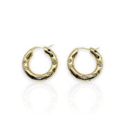 Stunning Handmade 18K Gold Plated Love Heart Necklace with Sun-Etched Cubic Zirconia Diamond