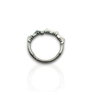 316L Silver Surgical Steel Lotus Flower Hinged Septum Ring