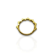 Surgical Steel Lotus Flower Hinged Septum Ring – 16G 