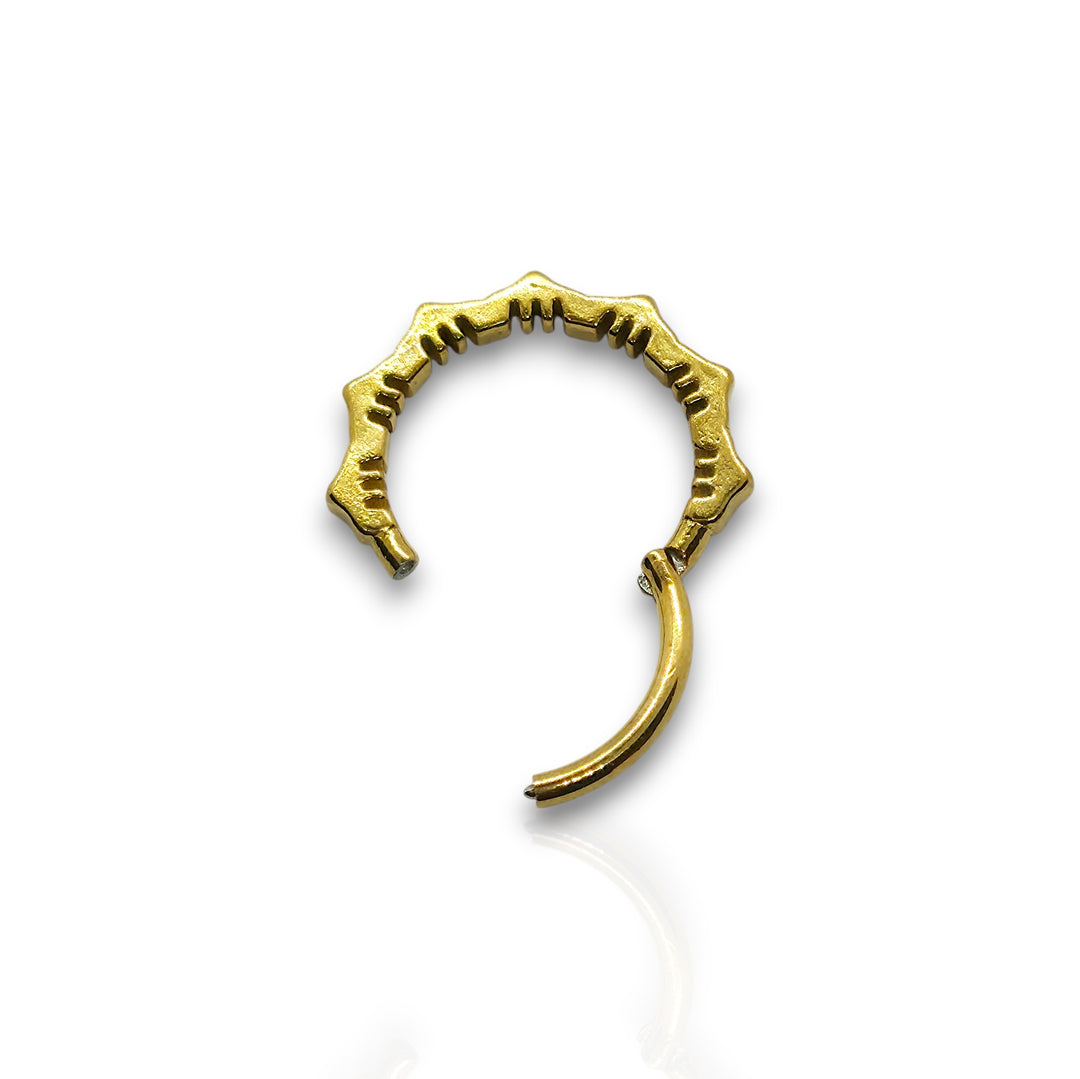 Surgical Steel Lotus Flower Hinged Septum Ring – 16G&nbsp;