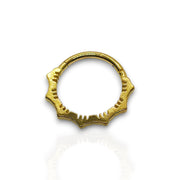 Surgical Steel Lotus Flower Hinged Septum Ring – 16G 