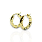 Stunning Handmade 18K Gold Plated Love Heart Necklace with Sun-Etched Cubic Zirconia Diamond